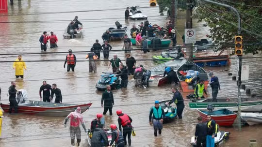 CHUVAS RETORNAM E AGRAVAM  O QUE JÁ É CATASTRÓFICO NO RIO GRANDE DO SUL