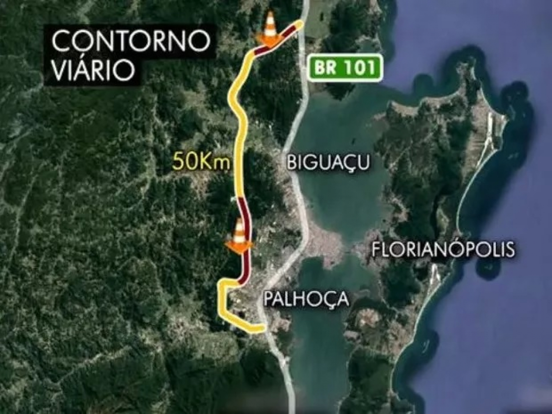 SEM TRANSTORNO CONTORNO VIÁRIO DA GRANDE FLORIANÓPOLIS (SC) É INAUGURADO