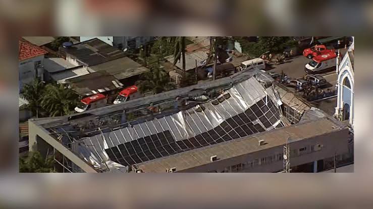TETO DE SANTUÁRIO NO RECIFE (PE), DESABA. HÁ FERIDOS E MORTOS