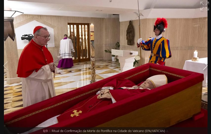 VELÓRIO DO PAPA FRANCISCO COMEÇA NA QUARTA-FEIRA (23/4) E SEPULTAMENTO NO SÁBADO  (26/4)
