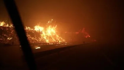 INCÊNDIO FLORESTAL DEVASTADOR AVANÇA NO SUL DO CHILE.