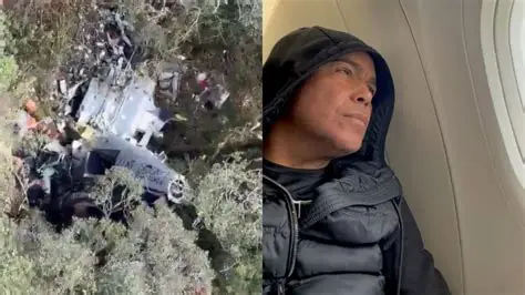 BOMBEIROS LOCALIZAM DESTROÇOS DO HELICÓPTERO QUE CAIU NA SERRA EM URUBICI (SC). 5 PESSOAS MORRERAM