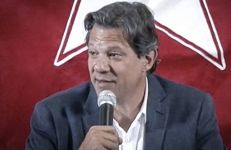 Fernando Haddad (PT), coloca como tesoureiro de sua campanha acusado de Caixa 2 na Lava Jato