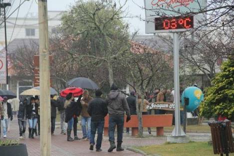 Frio intenso atinge região Sul do Brasil