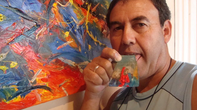 Juan Godoy e obras para nova exposição