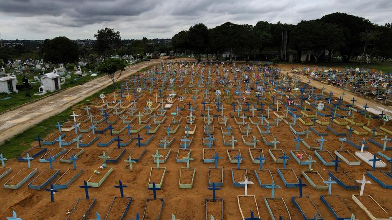 Brasil registra diariamente cinco vezes mais o número de mortes pela Covid - 19 do que em outros países