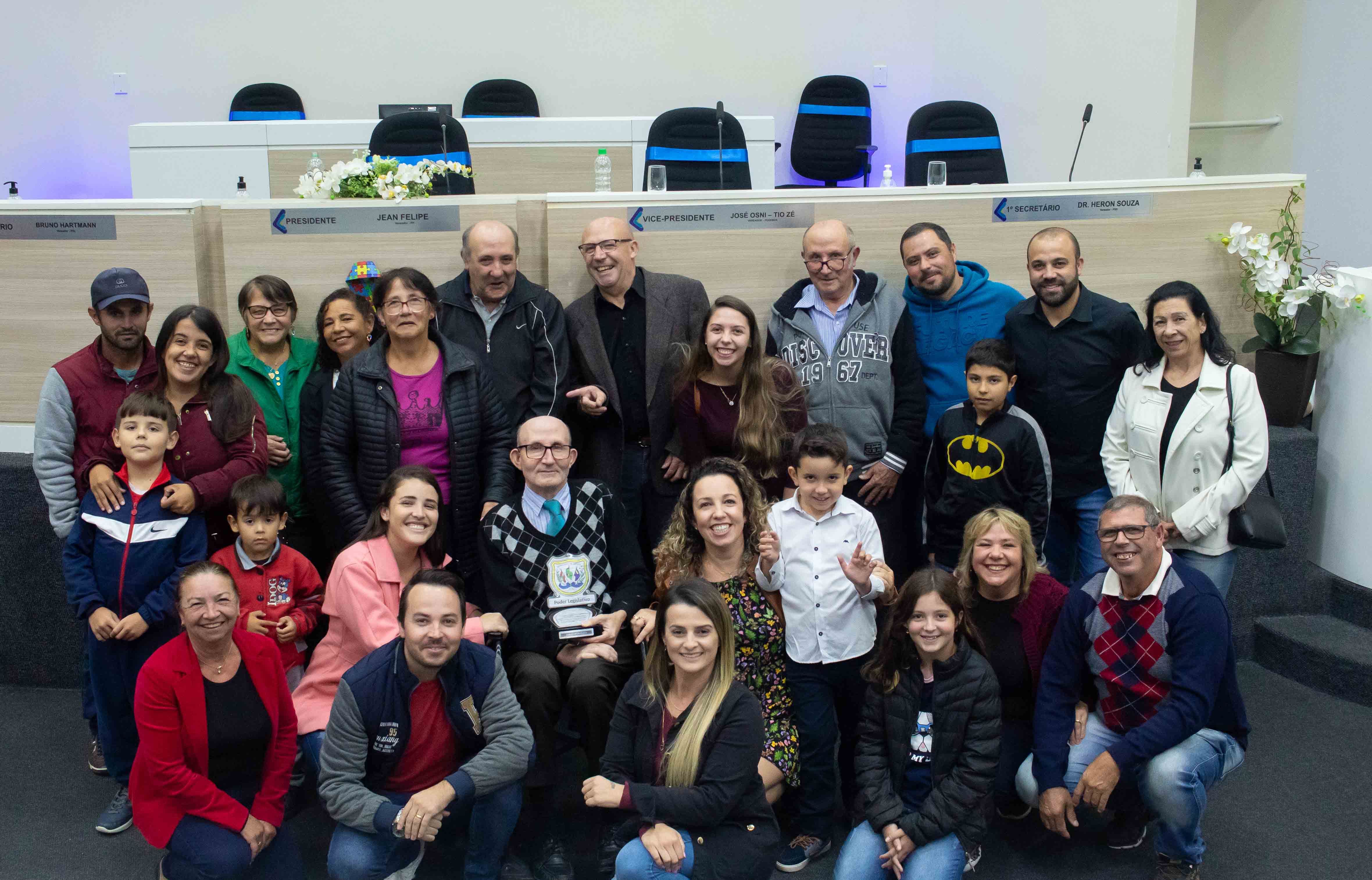Câmara de Lages (SC), homenageou uma de suas personalidades comunitária