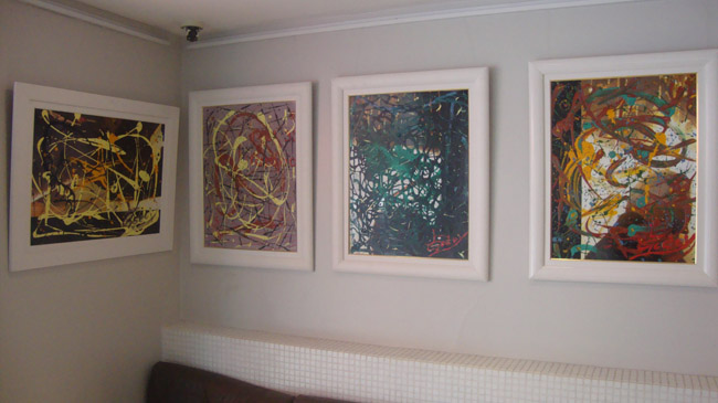Quadros de Juan Godoy no Valerim Hotel Plaza